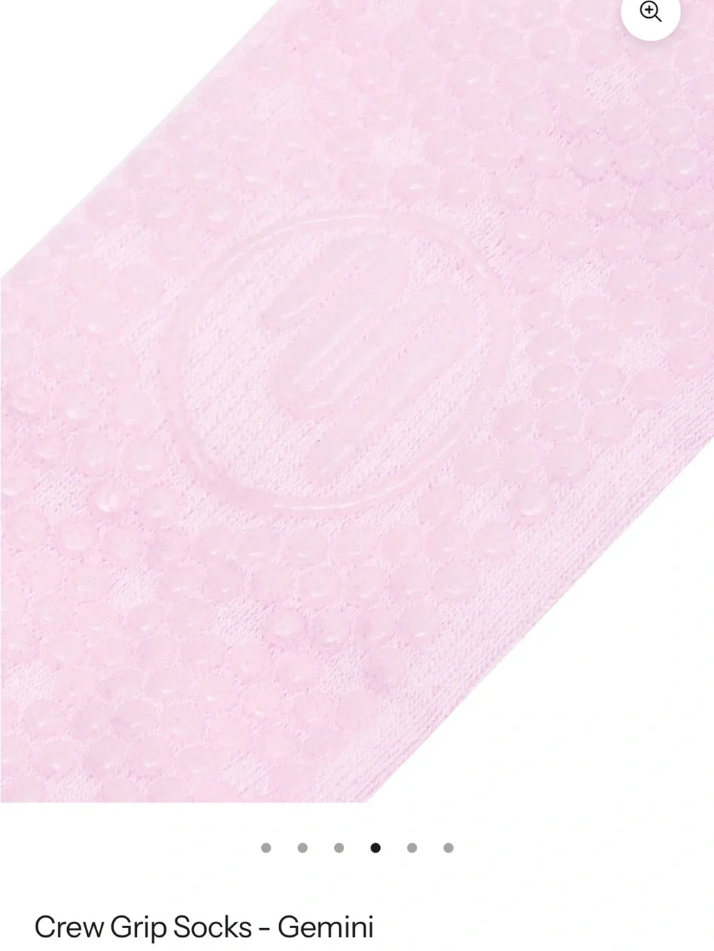 Stance MoveActive Crew Grip Socks - Light Pink with Gold Star